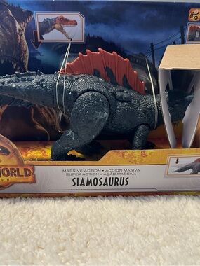 Siamosaurus Action Figure - Dark Green with Red Sail